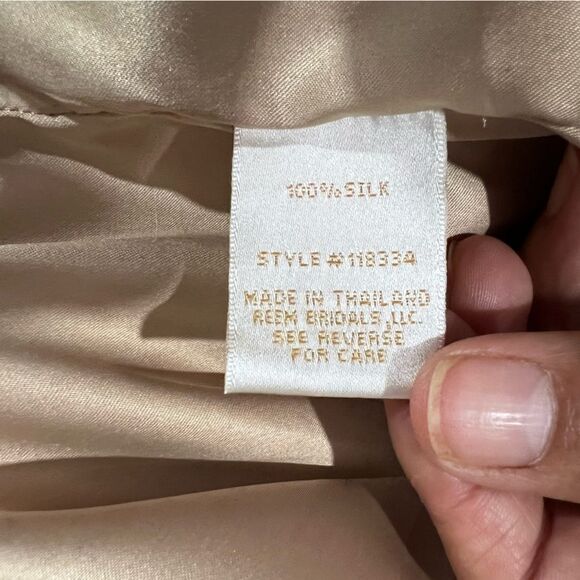 REEM Silk Cape Cowl Neck Cheetah Animal Print Gold/Black Medium Dress Sz Large - Picture 10 of 11